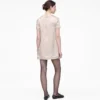 Kleid aus geknittertem Satin