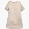 Kleid aus geknittertem Satin