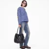 Langarmshirt mit Daisy-Streifen