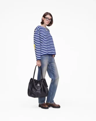 Langarmshirt mit Daisy-Streifen