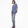 Langarmshirt mit Daisy-Streifen