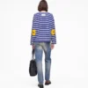 Langarmshirt mit Daisy-Streifen