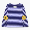 Langarmshirt mit Daisy-Streifen