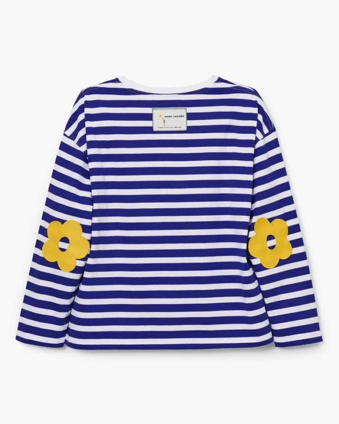 Langarmshirt mit Daisy-Streifen
