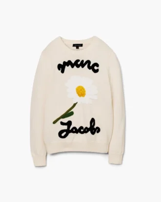 Marc Is Joy Jacquard-Pullover mit Rundhalsausschnitt