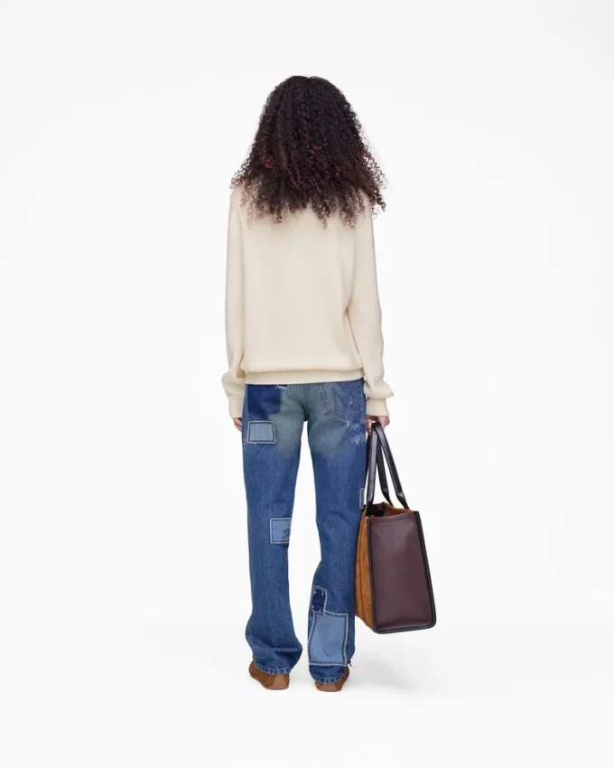 Marc Is Joy Jacquard-Pullover mit Rundhalsausschnitt