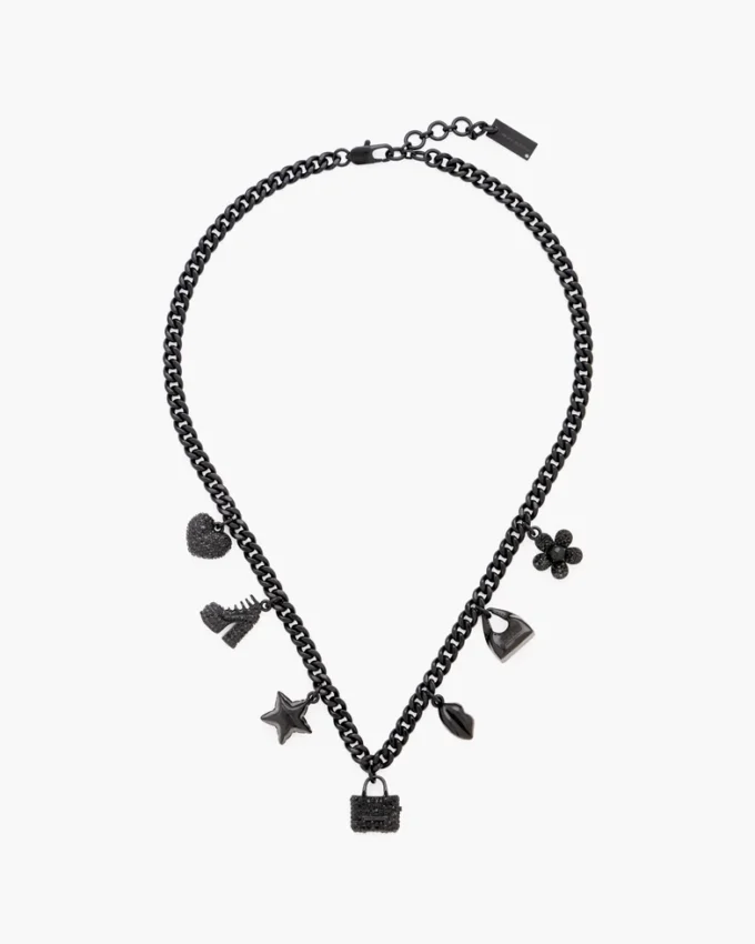 Mini Icon Pave Charm Halskette