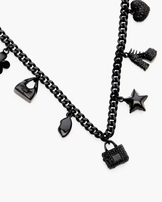Mini Icon Pave Charm Halskette