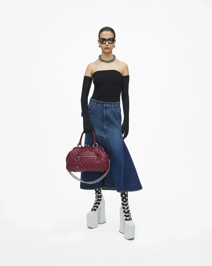 Neuauflage der gesteppten Leder-Stam-Tasche Neuauflage der gesteppten Leder-Stam-Tasche