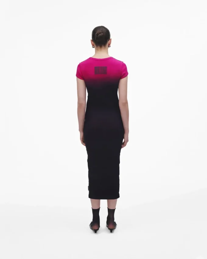 Ombré-Spray-T-Shirt-Kleid Ombré-Spray-T-Shirt-Kleid