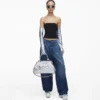 Re-Edition Stam Tasche aus gestepptem Metallic-Leder Re-Edition Stam Tasche aus gestepptem Metallic-Leder