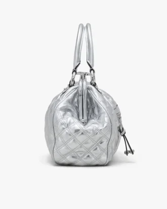 Re-Edition Stam Tasche aus gestepptem Metallic-Leder