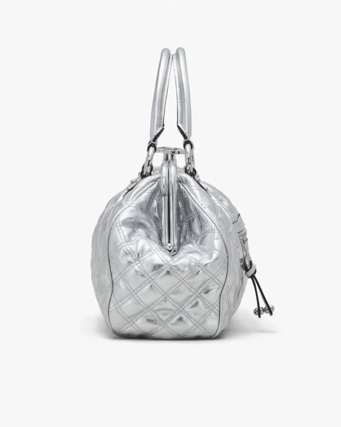Re-Edition Stam Tasche aus gestepptem Metallic-Leder Re-Edition Stam Tasche aus gestepptem Metallic-Leder
