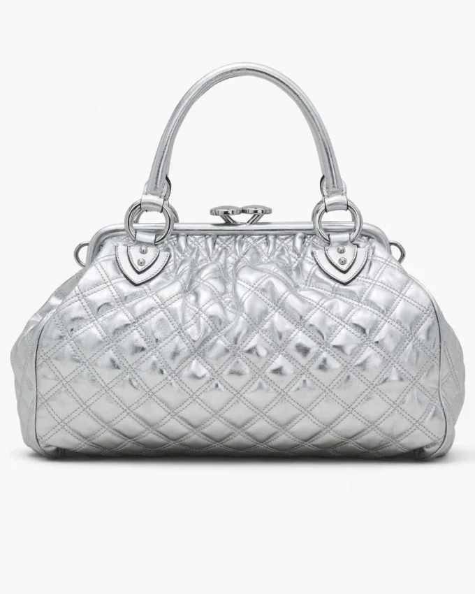 Re-Edition Stam Tasche aus gestepptem Metallic-Leder Re-Edition Stam Tasche aus gestepptem Metallic-Leder