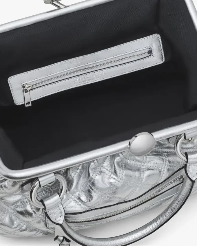 Re-Edition Stam Tasche aus gestepptem Metallic-Leder Re-Edition Stam Tasche aus gestepptem Metallic-Leder