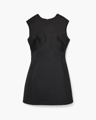 Satin-Kleid mit Nähten