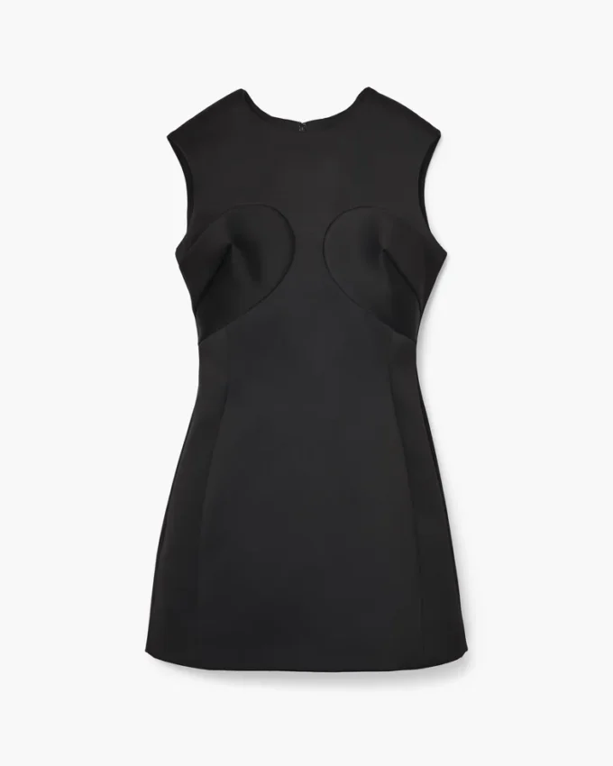 Satin-Kleid mit Nähten Satin-Kleid mit Nähten