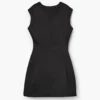 Satin-Kleid mit Nähten Satin-Kleid mit Nähten