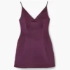 Satin-Kleid mit Schleife