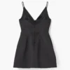 Satin-Kleid mit Schleife