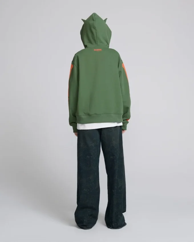 Skelett-Kapuzenjacke mit Reißverschluss