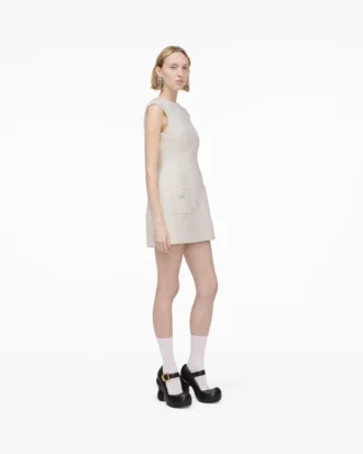 Skulpturales Tweedkleid