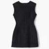 Skulpturales Tweedkleid