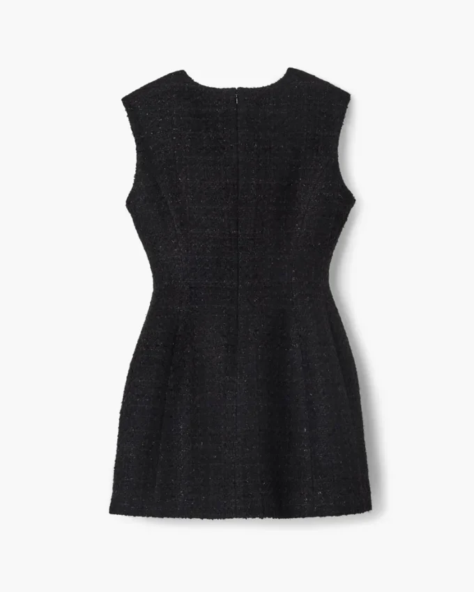 Skulpturales Tweedkleid