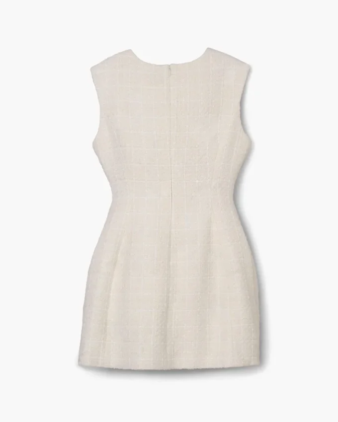 Skulpturales Tweedkleid