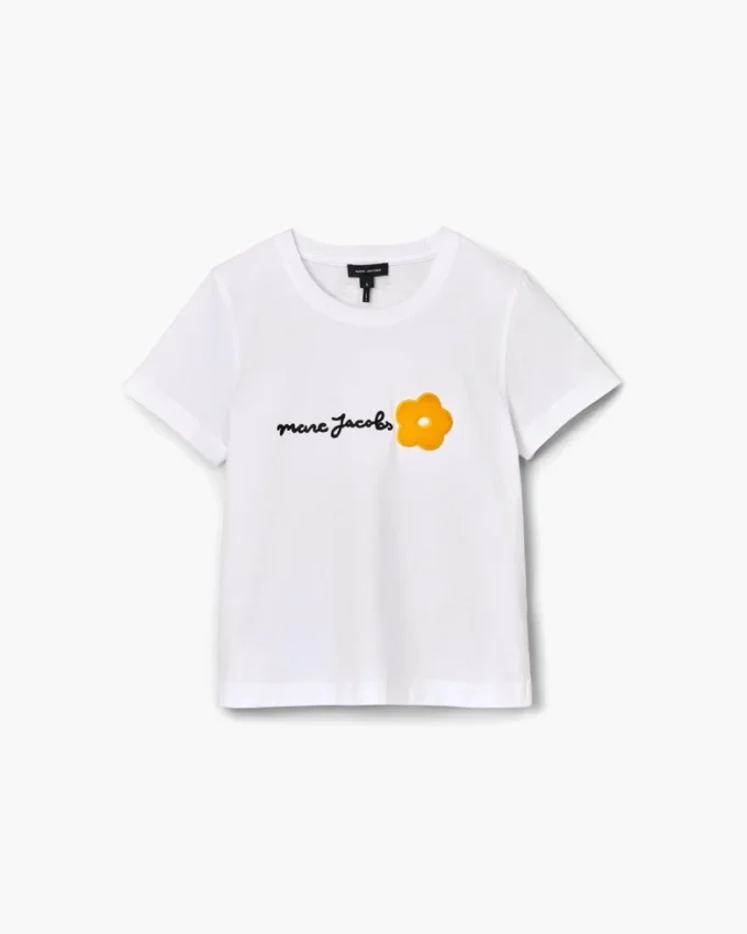 Slim-Fit-T-Shirt mit Daisy-Logo