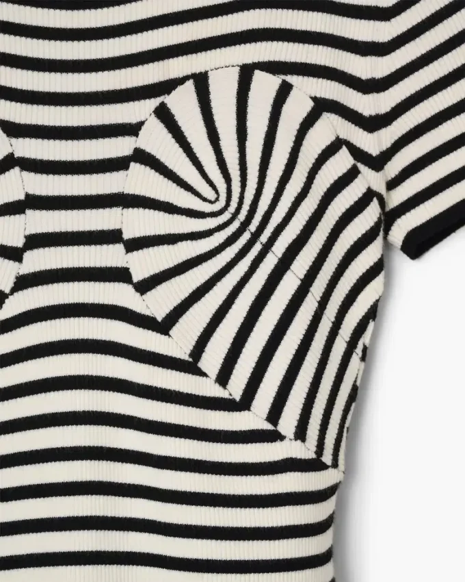 Strickkleid mit Nähten