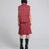 Tartan-Steppweste