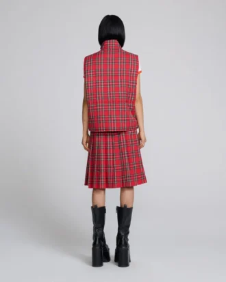Tartan-Steppweste