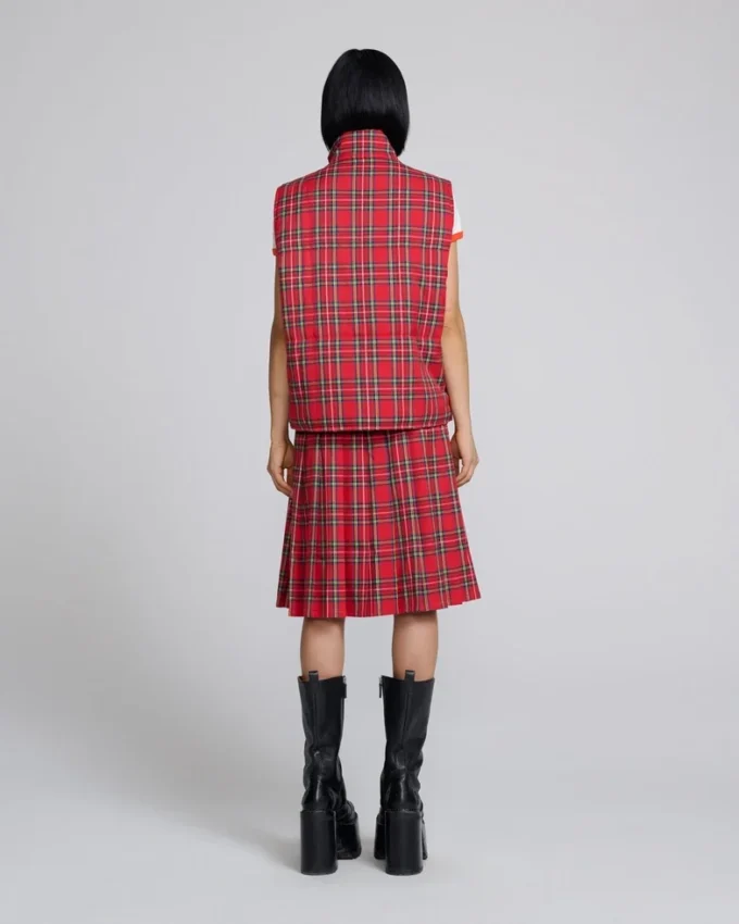 Tartan-Steppweste