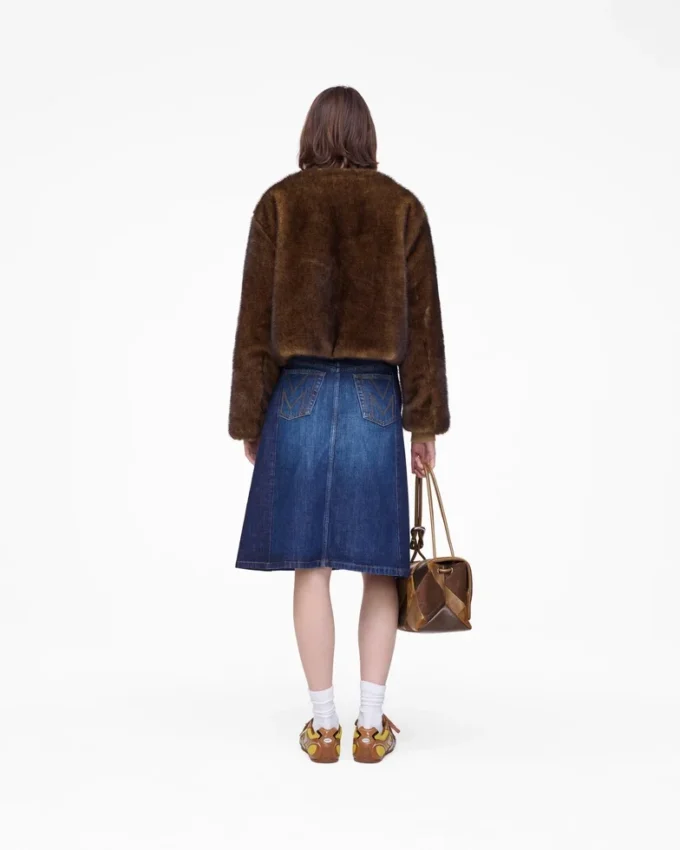 Teddy-Jacke in verkürzter Länge
