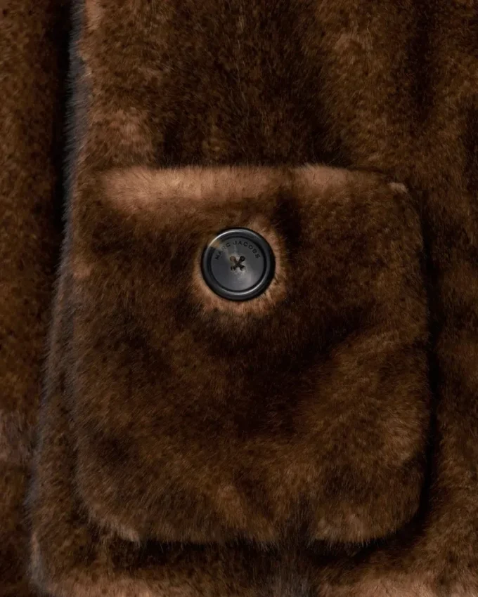 Teddy-Jacke in verkürzter Länge