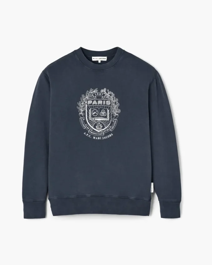 Der A.P.C. X Marc Jacobs Herren-Pullover mit Rundhalsausschnitt