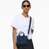 The Crystal Denim Crossbody Tote Bag The Crystal Denim Crossbody Tote Bag