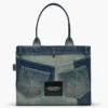The dekonstruierte große Denim-Tote Bag The dekonstruierte große Denim-Tote Bag