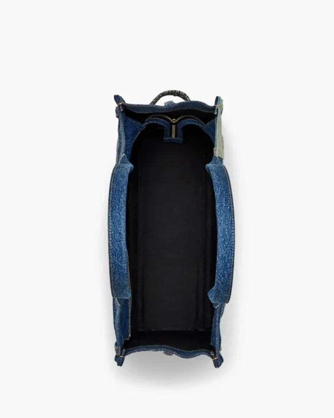 The dekonstruierte große Denim-Tote Bag The dekonstruierte große Denim-Tote Bag