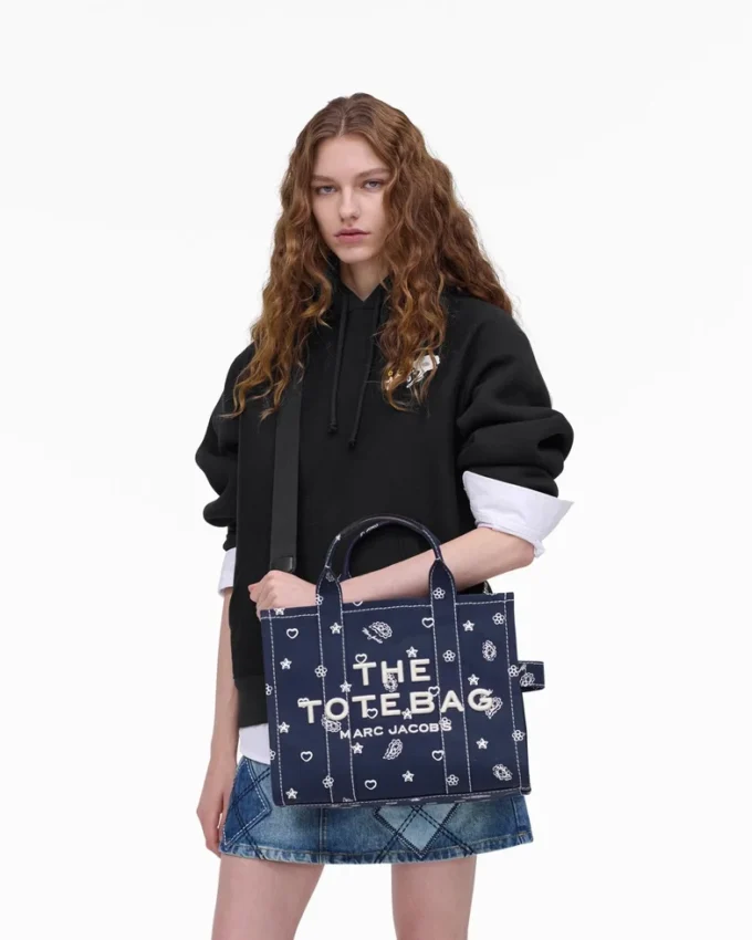 The medium-sized Bandana Canvas Tote Bag