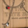 The medium-sized Canvas Tote Bag with Trompe-l’œil charm