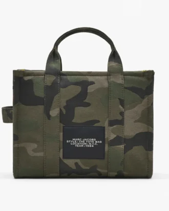 The medium-sized Tote Bag made from Jacquard fabric with camouflage pattern