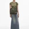 The medium-sized Tote Bag made from Jacquard fabric with camouflage pattern The medium-sized Tote Bag made from Jacquard fabric with camouflage pattern