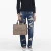 The medium-sized Tote Bag made of leather The medium-sized Tote Bag made of leather