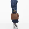 The medium-sized Tote Bag made of leather The medium-sized Tote Bag made of leather