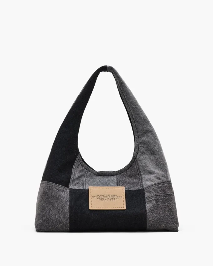 The Patchwork-Denim-Sack Bag