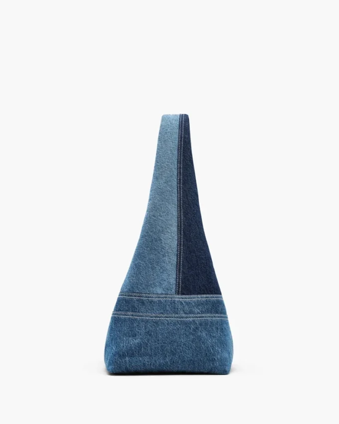 The Patchwork-Denim-Sack Bag