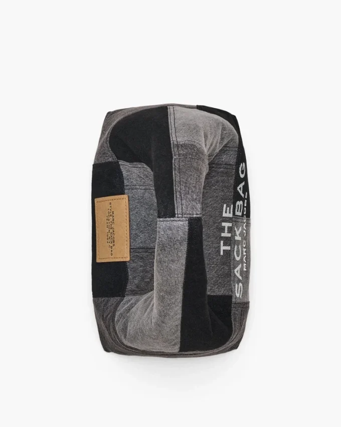 The Patchwork-Denim-Sack Bag