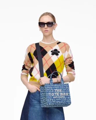 The small Joy Denim Tote Bag